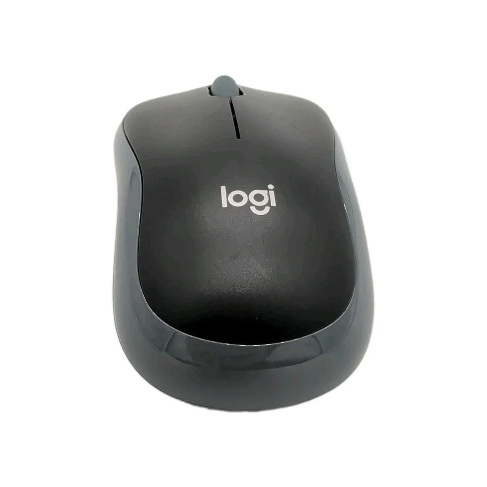 Logitech M185 Wireless Mouse Black & Gray - No Dongle / Receiver - Untested